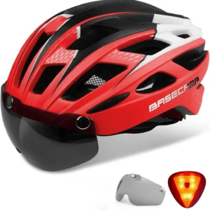 Basecamp Bicycle Helmet with Rear Light