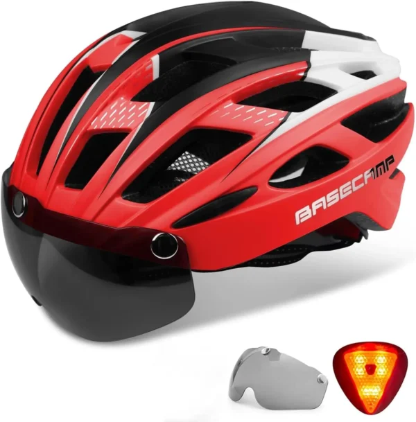 Basecamp Bicycle Helmet with Rear Light