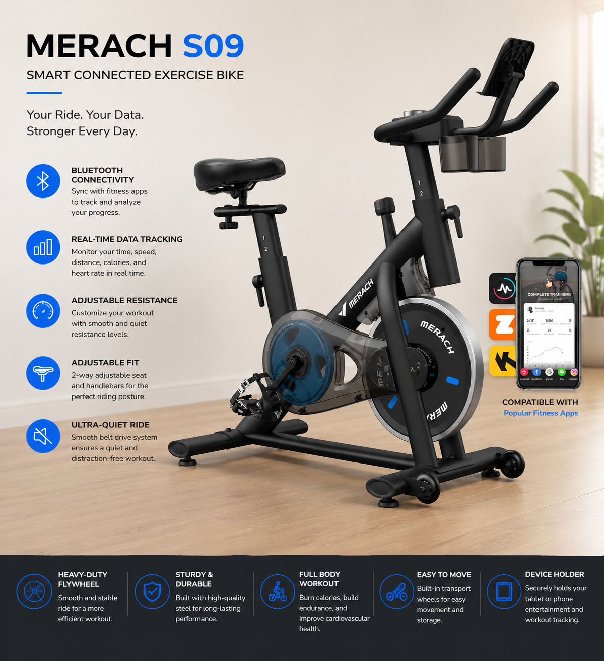 MERACH Exercise Bike