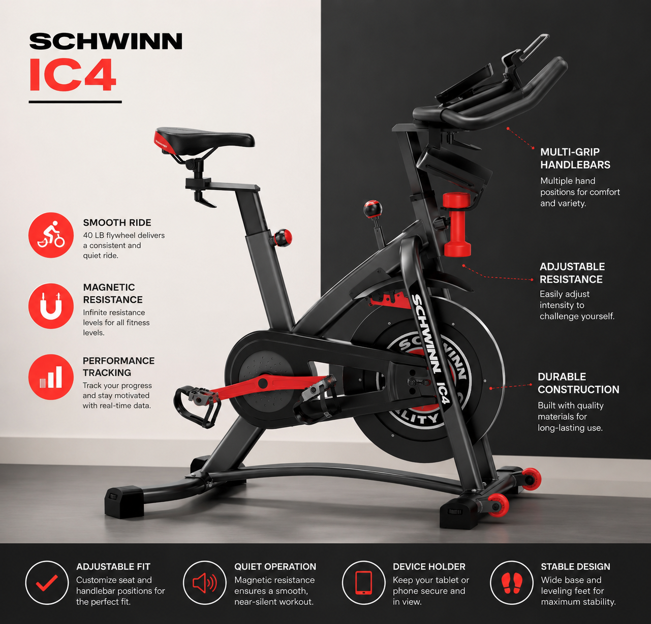 Schwinn IC4 Indoor Cycling Bike
