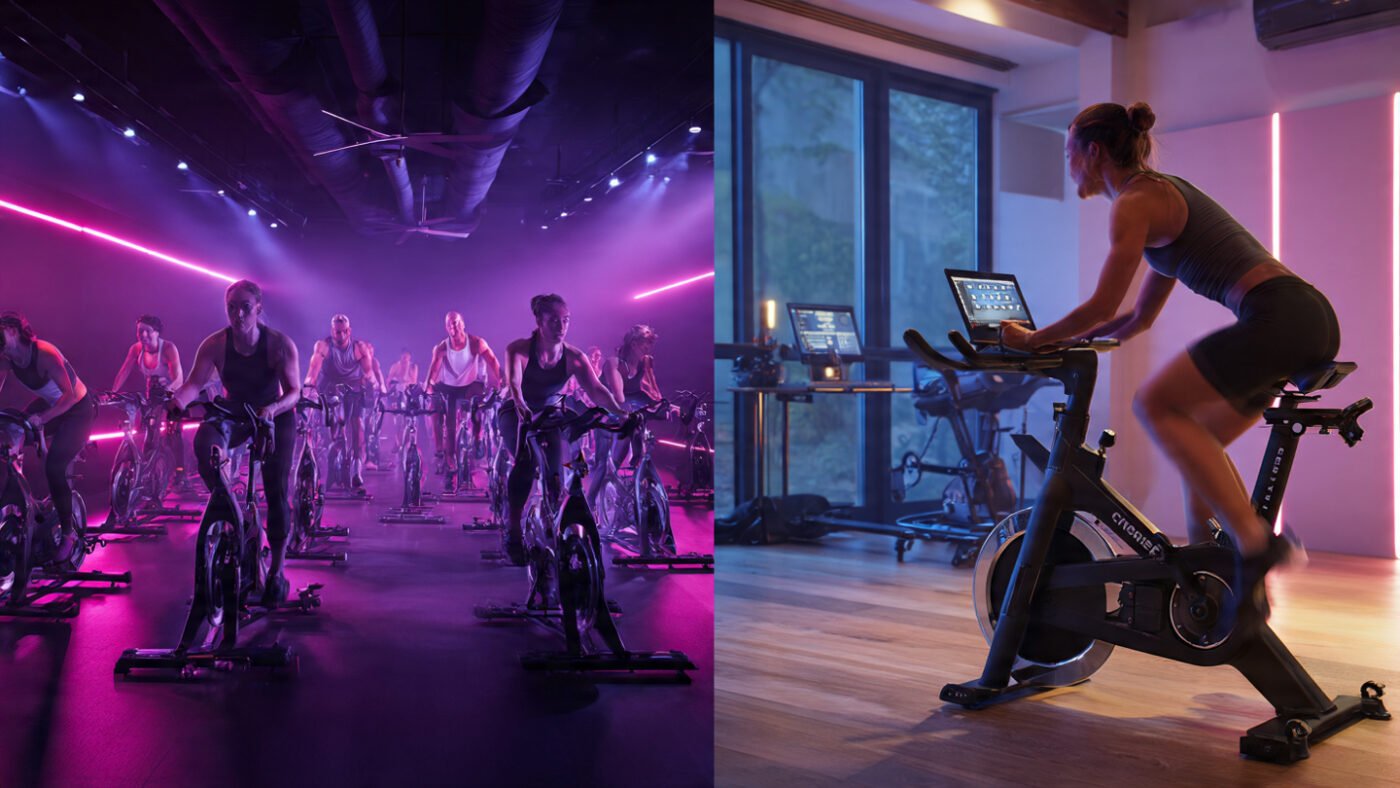 Indoor Cycling Class vs Home Workout