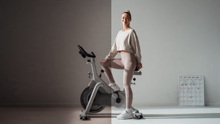 home exercise bike transformation