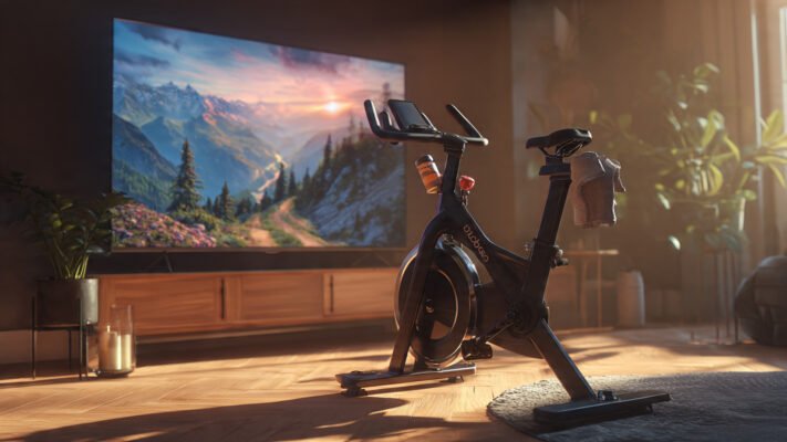 space-saving stationary bike